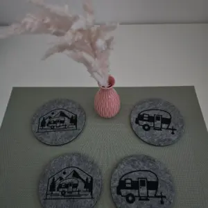 Filz-Untersetzer 4er-Set – Individuell bedruckt nach Wunsch!